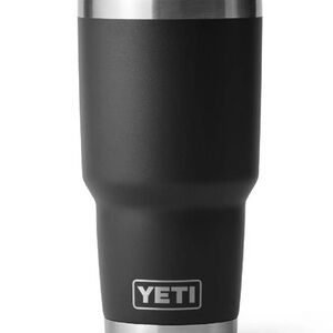 YETI Black and Stainless Tumbler 30Oz. With Magslider Lid Insulated NEW